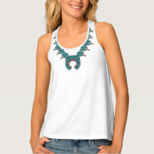 TURQUOISE SQUASH BLOSSOM NECKLACE GRAPHIC