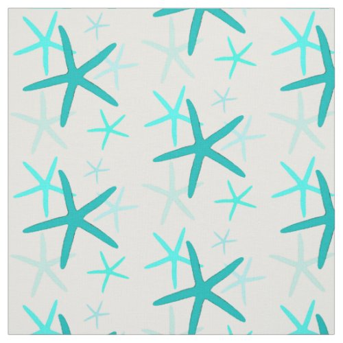 Turquoise Starfish Fabric