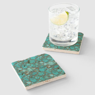 Turquoise stone coaster