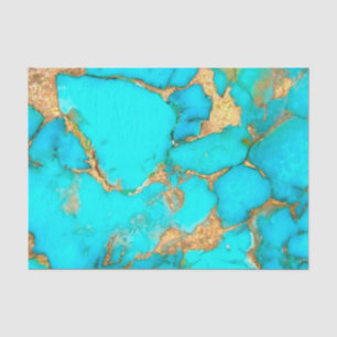 turquoise stone mineral tissue paper