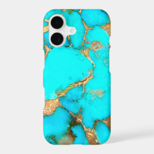 turquoise stone photo iPhone 17 case