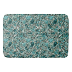 Turquoise Stones Bath Mat