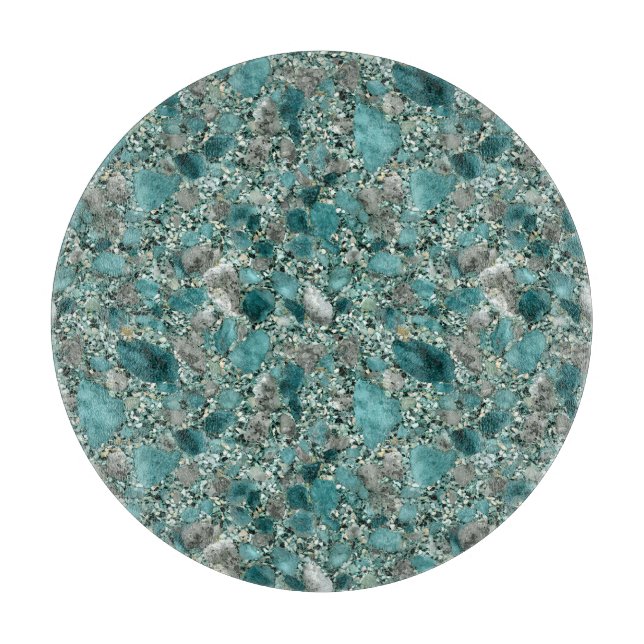 Turquoise Stones Cutting Board (Front)