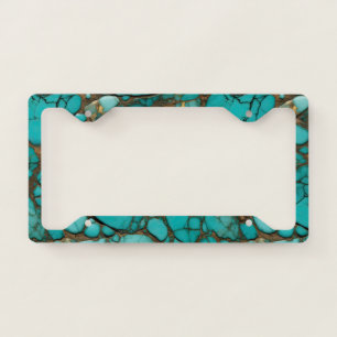 Turquoise Stones  License Plate Frame