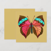 Turquoise Striped Butterfly (Front/Back)