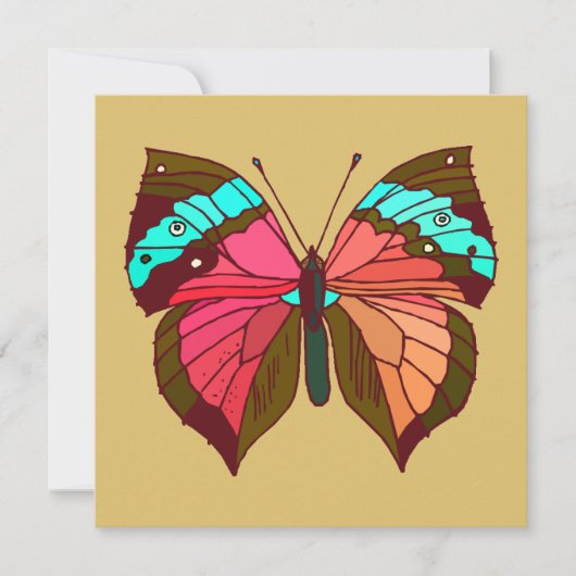 Turquoise Striped Butterfly (Front)