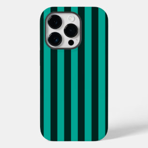 Turquoise Stripes Background Ready to Customize Case-Mate iPhone 14 Pro Case