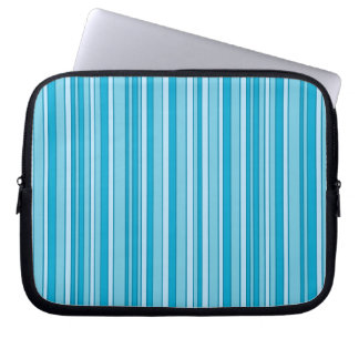 Turquoise Stripes pattern Laptop Sleeve