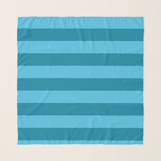 Turquoise Stripes Scarf (Front)