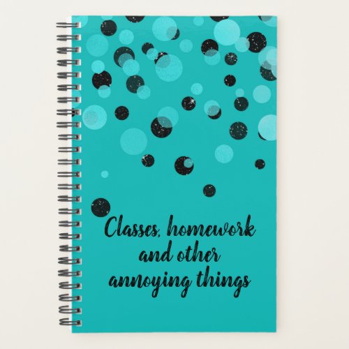 Turquoise Student School Daily Planner
