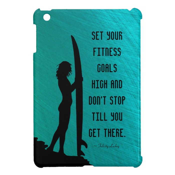 Turquoise Surfer for Fitness iPad Mini Case