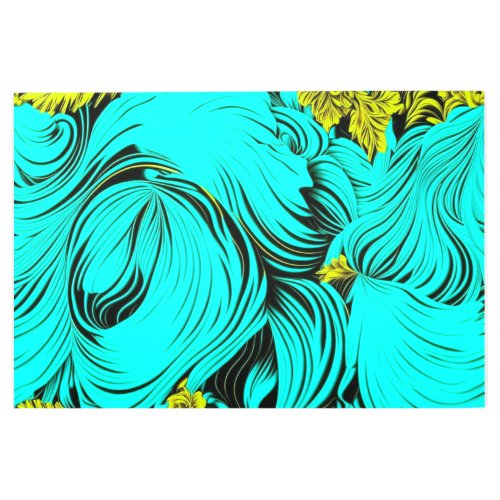 Turquoise Swirls  Metal Print