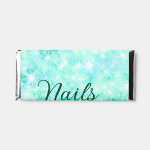 Turquoise teal agate aqua nails add name website q hershey bar favors
