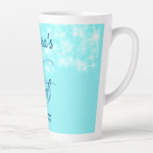 Turquoise teal agate sweet 16 birthday add name da latte mug