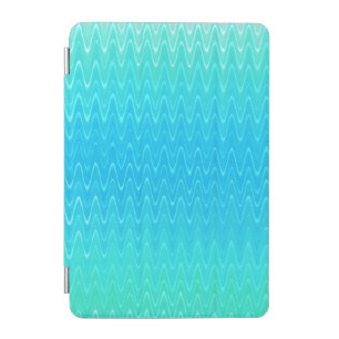 Turquoise Teal Blue Green Abstract Pattern iPad Mini Cover