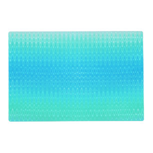 Turquoise Teal Blue Green Abstract Pattern Placemat