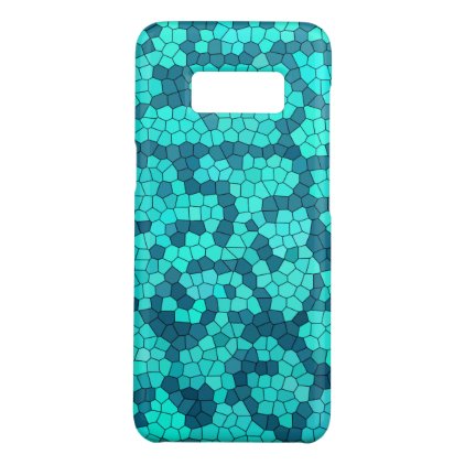 Turquoise Teal Blue Pattern Case-Mate Samsung Galaxy S8 Case