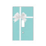 Turquoise Teal Blue & White Bow Modern Chic Light Switch Cover