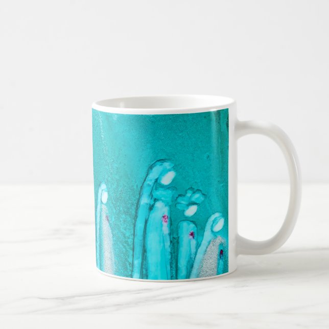 Turquoise Teal Coffee Mug (Right)