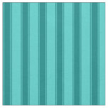 [ Thumbnail: Turquoise & Teal Colored Lined/Striped Pattern Fabric ]