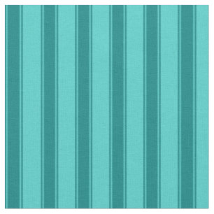 Turquoise & Teal Colored Lined/Striped Pattern Fabric