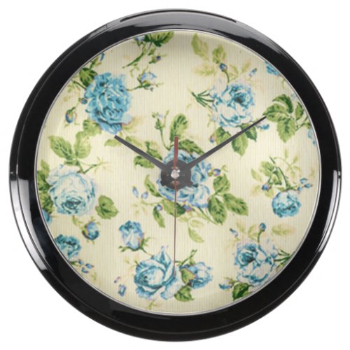 turquoise,teal,floral vintage,victorian,grunge aqua clocks