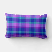 Custom Lavender Pillow with Botanical Stripe