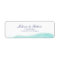 Turquoise Teal Wedding Return Address Labels