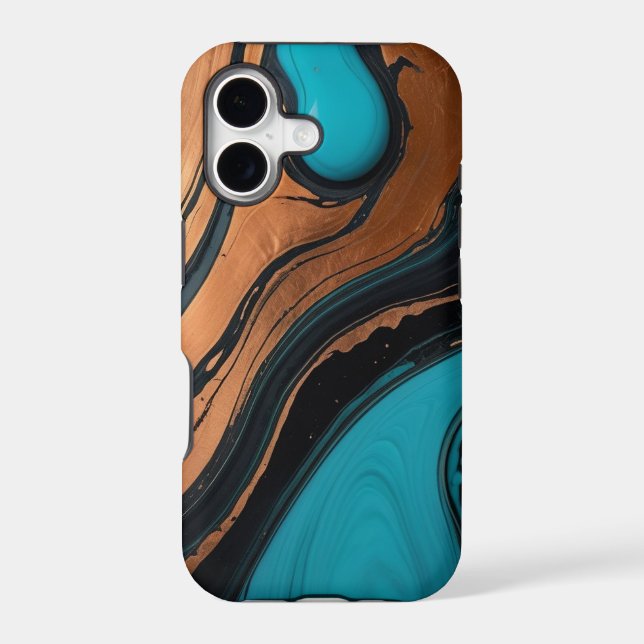 Turquoise Tears Iphone Case (Back)