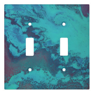 Turquoise Tidal Abyss Light Switch Cover