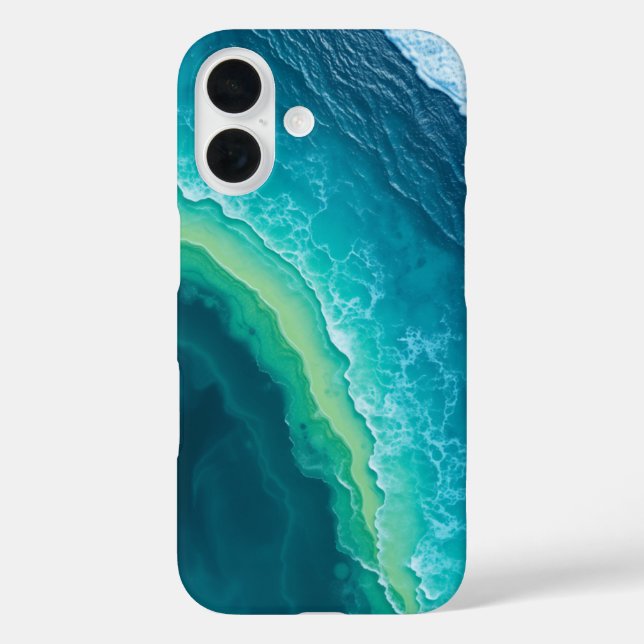 Turquoise Tides: A Tropical Escape Case-Mate iPhone Case (Back)