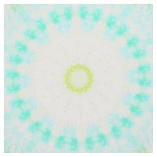 Turquoise Tie Dye Groovy Retro Fabric
