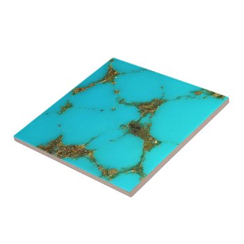 Turquoise Tile by wordzwordzwordz at Zazzle