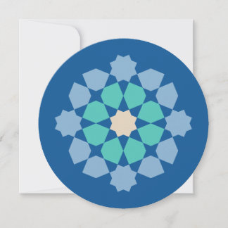 Turquoise Tranquility Medallion (customizable) Card