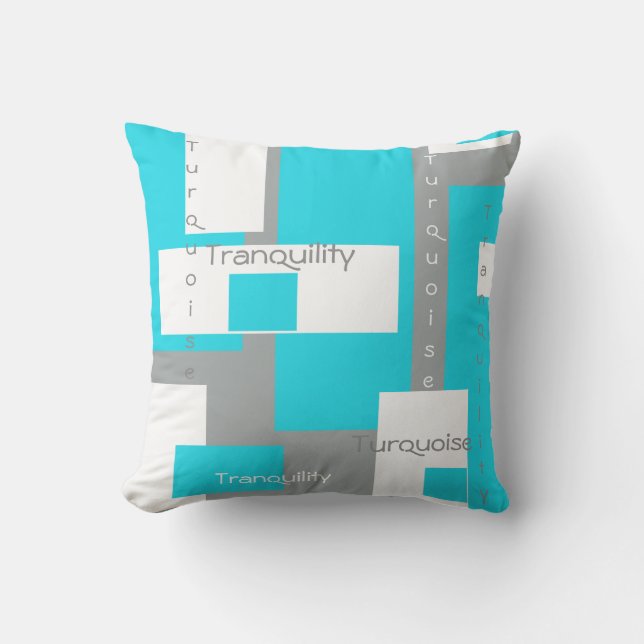 Turquoise Tranquility Pillow (Front)