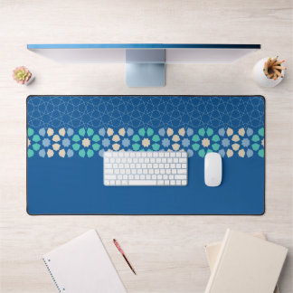 Turquoise Tranquility Rhythm Desk Mat
