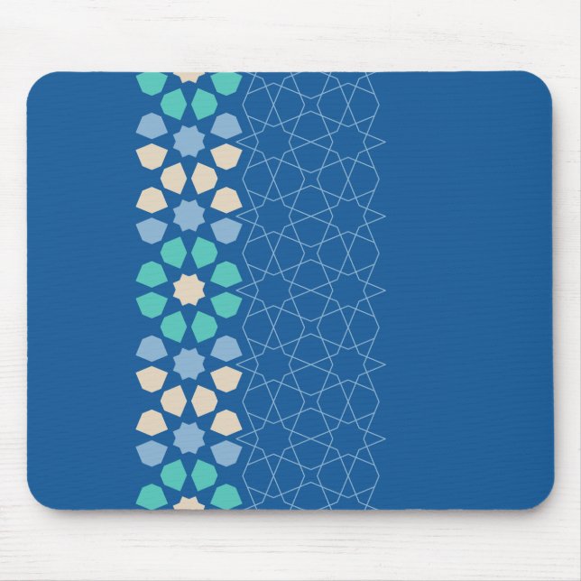Turquoise Tranquility Rhythm Mouse Pad (Front)