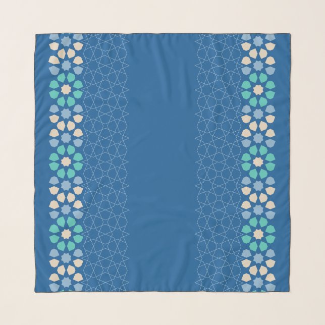 Turquoise Tranquility Rhythm Scarf (Front)