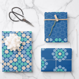 Turquoise Tranquility Wrapping Paper Sheets