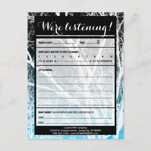 turquoise trees comment cards