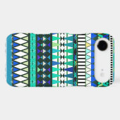 Turquoise Tribal Pattern Case-Mate iPhone Case (Back (Horizontal))