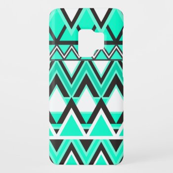 Turquoise Tribal Pattern Case-mate Samsung Galaxy S9 Case by OrganicSaturation at Zazzle