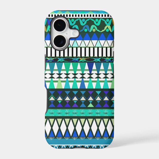 Turquoise Tribal Pattern iPhone 5 Case-Mate Cas Case (Back)
