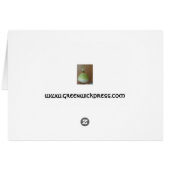 Turquoise Trinity Knot Cards (Back Horizontal)