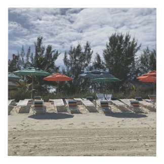 Turquoise Tropical Beach Canvas Print