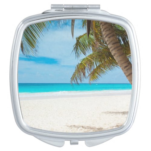Turquoise Tropical Beach Mirror For Makeup
