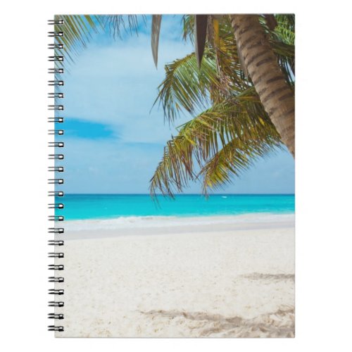 Turquoise Tropical Beach Notebook
