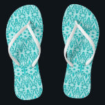 Turquoise-Tropical-Wedding-Reception Flip Flops<br><div class="desc">Toddler-Teens-Adult's-Unisex Style Choice's-ENJOY! NEW 2018 Fabric's !  Enjoy !
 :  Product in FLIP-FLOP'S</div>