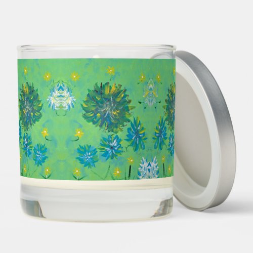 Turquoise Twinkles Vanilla Scented Candle