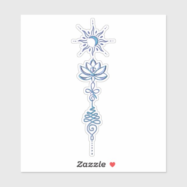 Turquoise Unalome Group Sticker (Sheet)